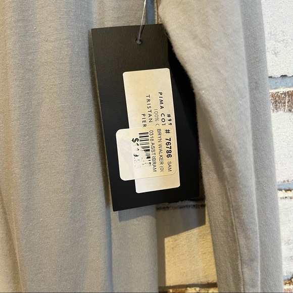 Bryn Walker duster cotton cardigan green gray - Picture 5 of 5